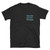 Try, Care, Feel, NEON BLUE lettering on a Black Unisex Tee