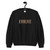 black sweatshirt