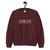 maroon sweatshirt