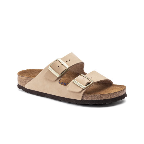 BIRKENSTOCK ARIZONA SFB SANDCASTLE NUBUCK LEATHER REGULAR - SANDCASTLE BIRKENSTOCK ARIZONA SFB SANDCASTLE NUBUCK LEATHER REGULAR - SANDCASTLE