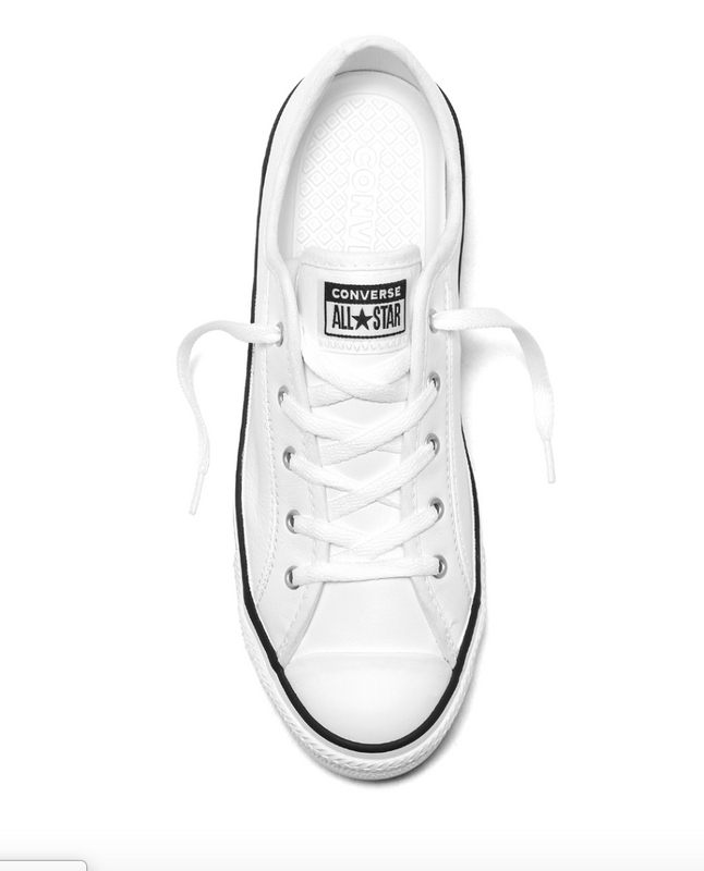 converse dainty white leather