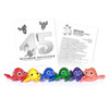 beanbag frog activity set with 6 jumbo frogs and learning booklet for movement based classroom activities