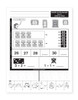 Sample page from MH-2003E Digital Drops in the Bucket Math Book 3 featuring geometry, number sequencing, counting, matching sets, addition, subtraction, and sorting activities.