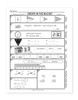 Sample page from 1st Grade Digital Drops in the Bucket Math Book 6 featuring story problems, telling time, addition and subtraction fact families, and place value practice.