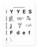 Inside pages of the Reading Level R Workbook featuring reading activities designed to build foundational literacy skills for Pre-K and Kindergarten.