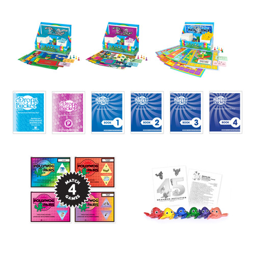 PK-K classroom bundle with early reading math games and readiness workbooks for foundational skill development and intervention support