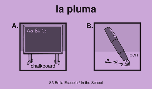 bilingual vocabulary card everyday words in spanish and english