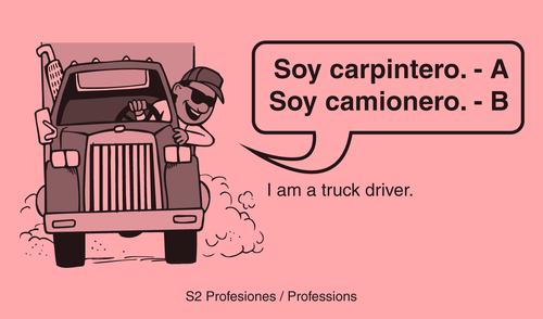 spanish english learning card simple words with picture association