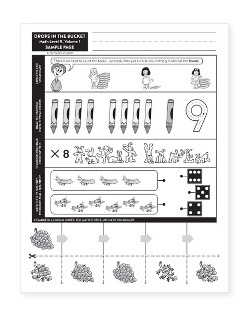 MH-2001 Math Drops in the Bucket - Book 1 of 4 (for PK-K) MH-2001 Math Drops in the Bucket - Book 1 of 4 (for PK-K)