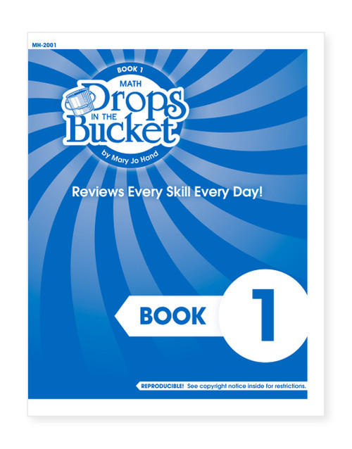 Drops in the Bucket Math Book 1 for Pre-K early math readiness workbook cover
