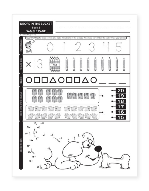 early math worksheet with counting grouping and number recognition to build understanding of quantities