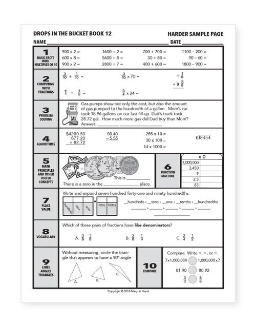 4th grade math worksheet with mixed problems including fractions multiplication and real world problem solving
