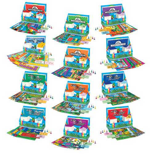 elementary reading and math games bundle pk to 5 core academic skills classroom learning set