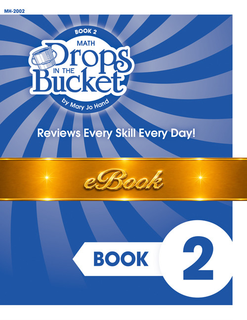 MH-2002E Digital Drops in the Bucket Math Book 2 printable teacher resource for PreK and Kindergarten featuring daily number sense and early math practice.