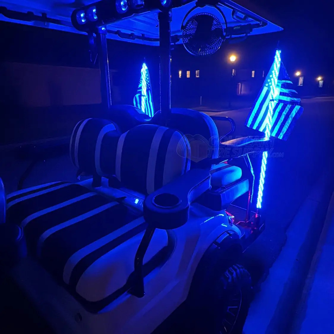 ECOXGEAR LED Golf Cart Whip Lights With Controller (For ALL Carts