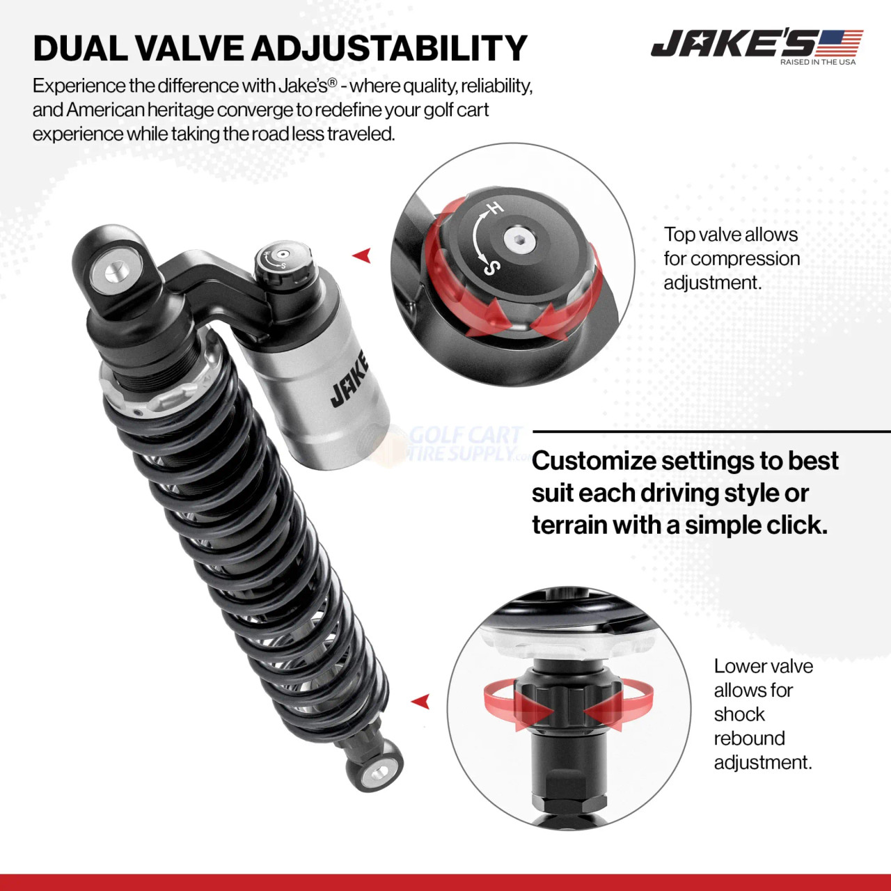 YAMAHA AT4040　ジャンク？ JAKES Long Travel Lift Kit for Yamaha G8, G14, G16, G19, G20 (4