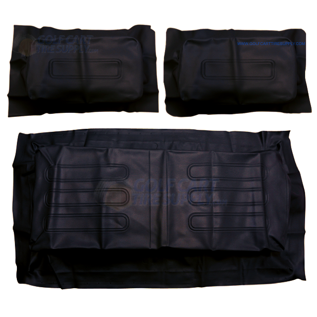 Club Car DS BLACK Vinyl Golf Cart Seat Cover Set (1982-2000) | GCTS
