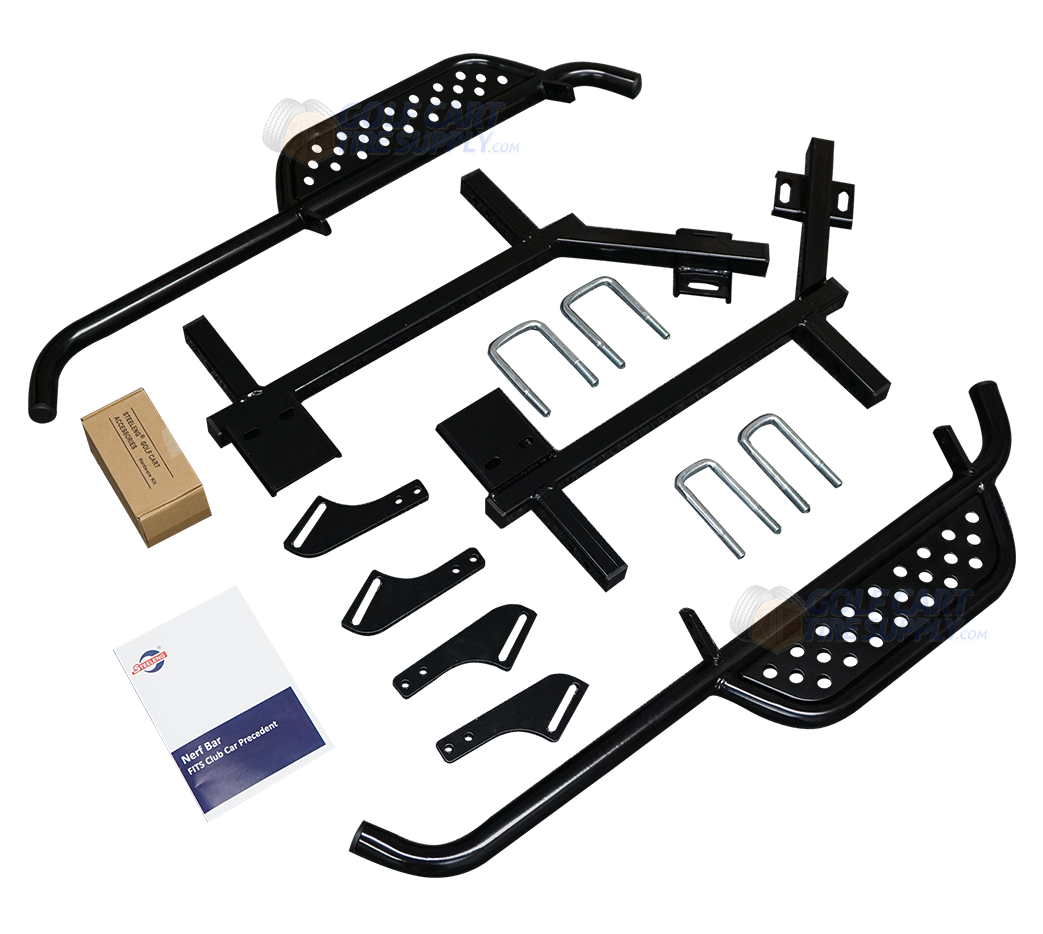 SGC Club Car Precedent Nerf Bars Set BLACK | GCTS