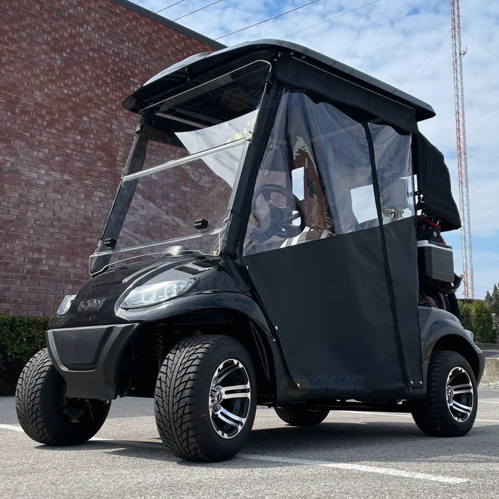 DoorWorks ICON i20 Golf Cart Enclosure in Black Sunbrella | GCTS