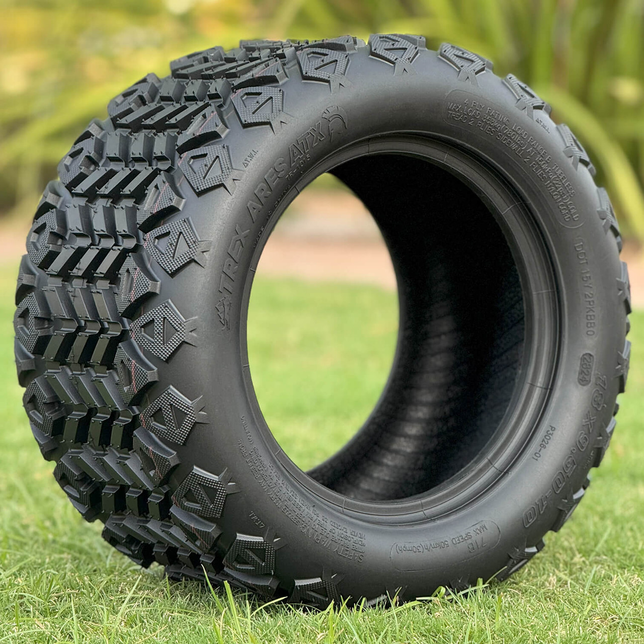 タイヤ・ホイール Arex TREX ARES ATX 18x9.5-10 DOT All Terrain Golf Cart Tires (Fits all