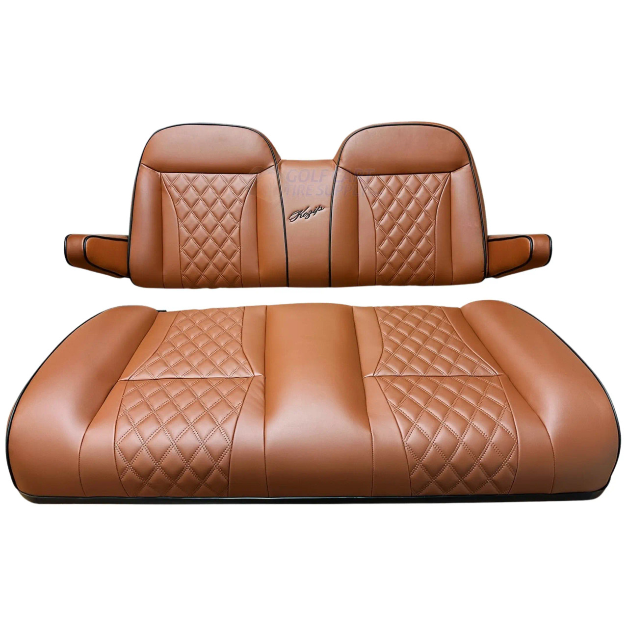 KOZIP EZGO TXT Front Seat Cushion Set Deluxe - BROWN | GCTS