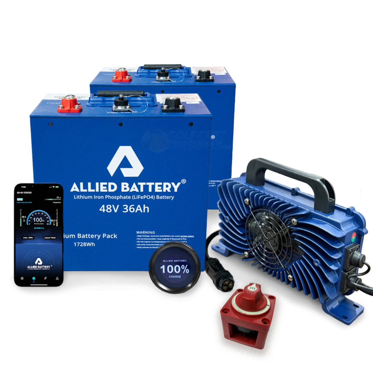 EZGO RXV Lithium Golf Cart Batteries