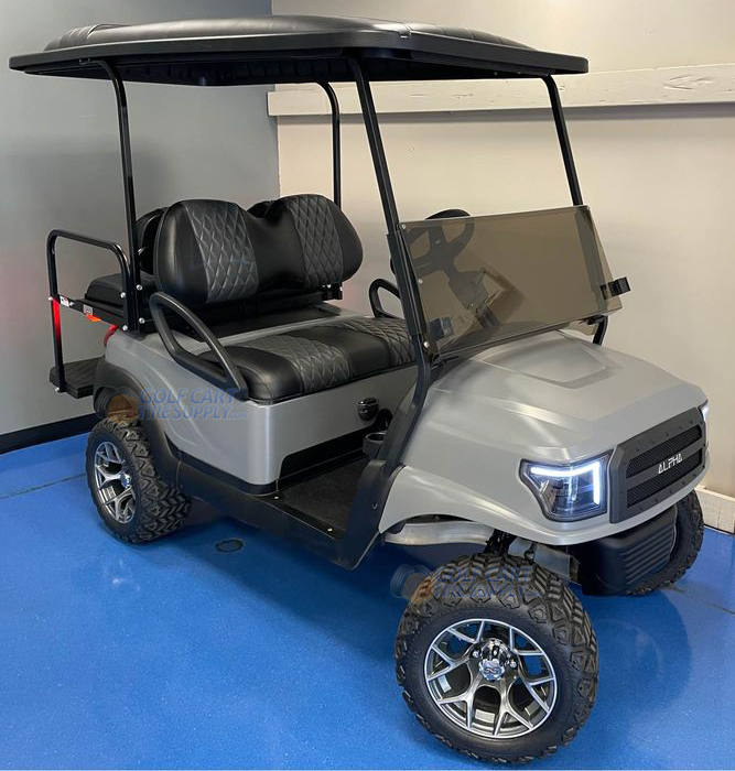 12インチRALLY Gunmetal Golf Cart Wheelsと23 x 10.5-12 DOT All