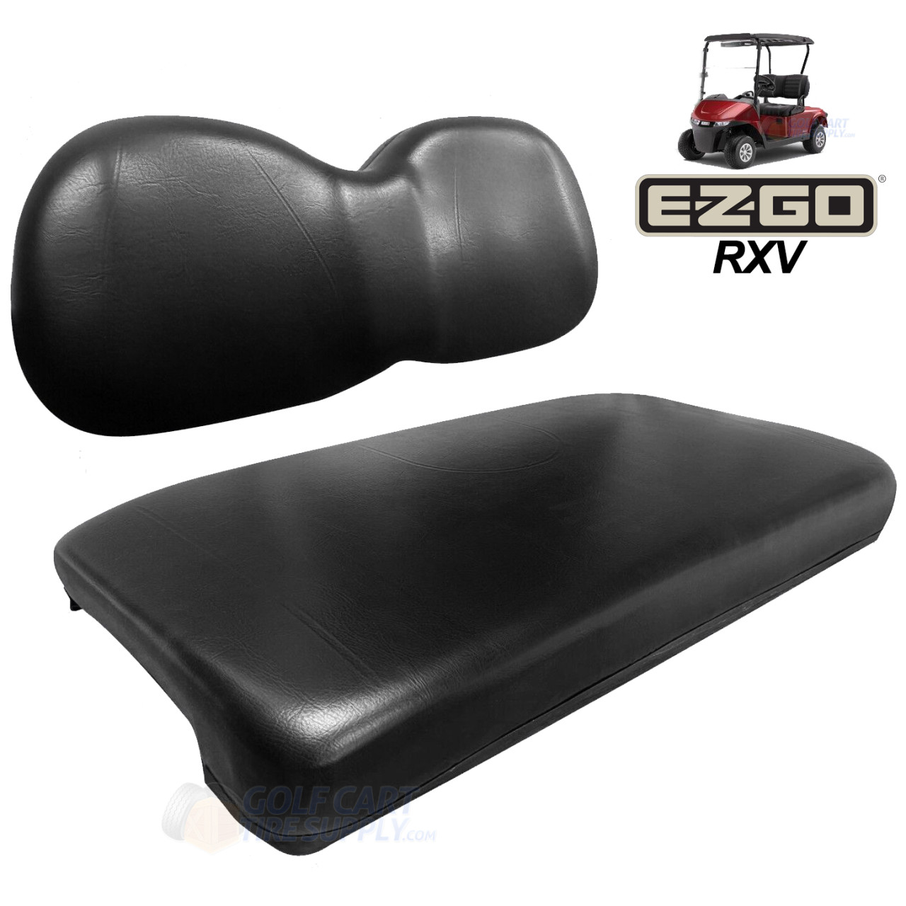 KOZIP EZGO RXV Front Seat and Backrest OEM Cushion Assembly in