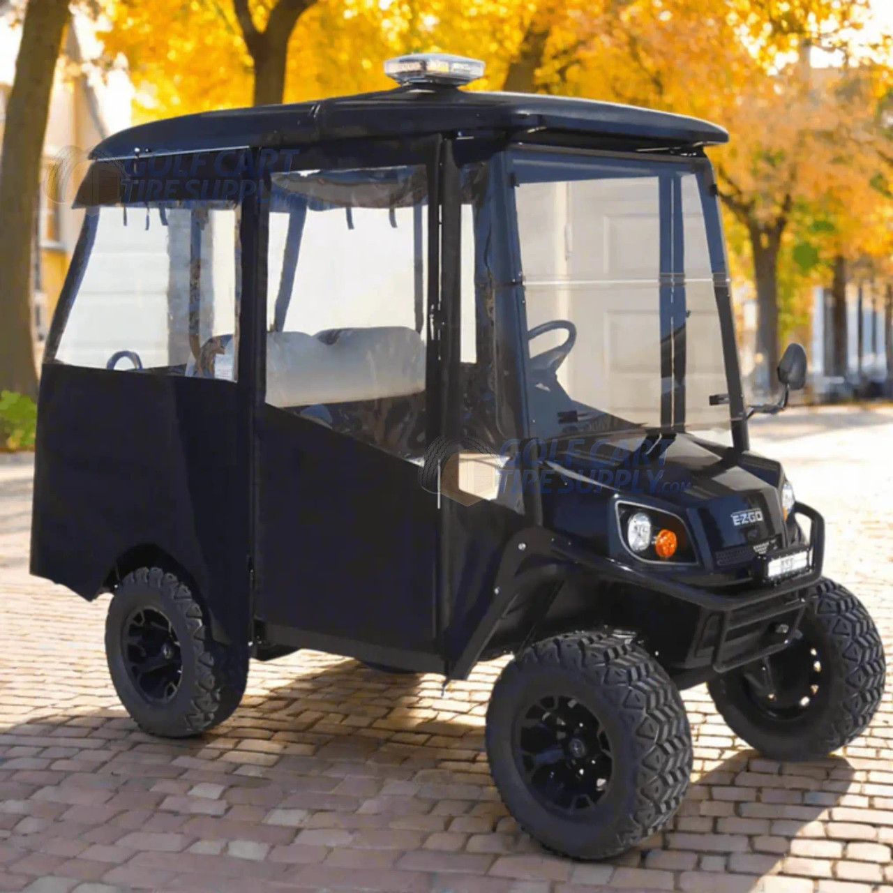 EZGO Express S4 Hinged Hard Door Enclosure - DoorWorks | GCTS