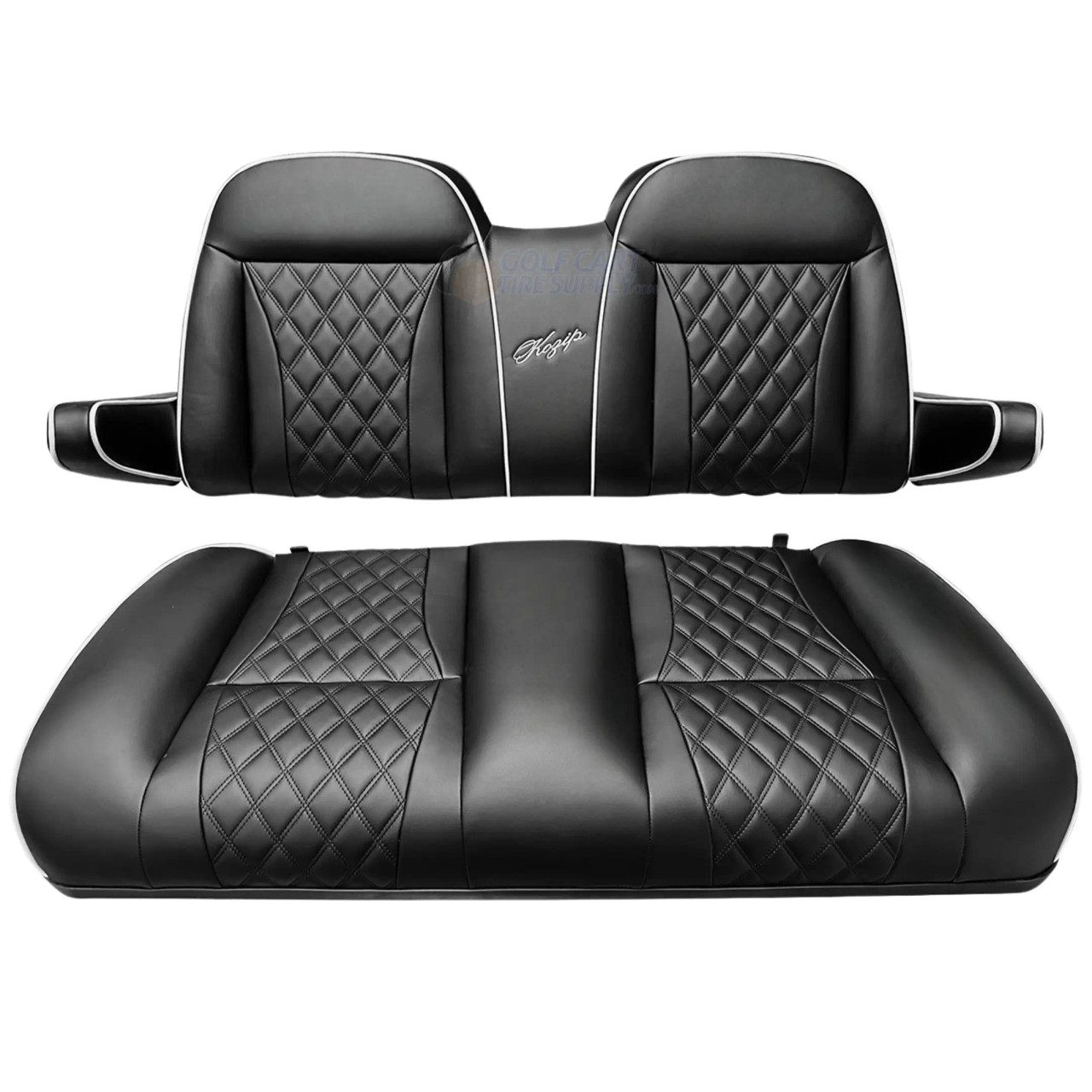 KOZIP Yamaha Drive-2 Front Seat Cushion Set Deluxe - BLACK | GCTS