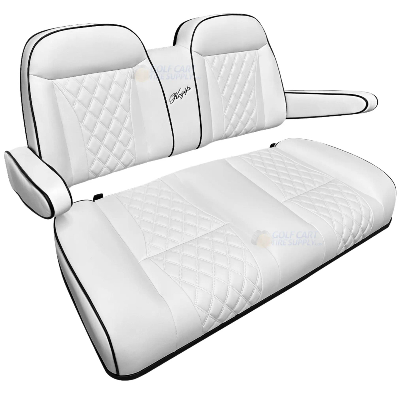 KOZIP Yamaha Drive (G29) Front Seat Cushion Set Deluxe - WHITE | GCTS