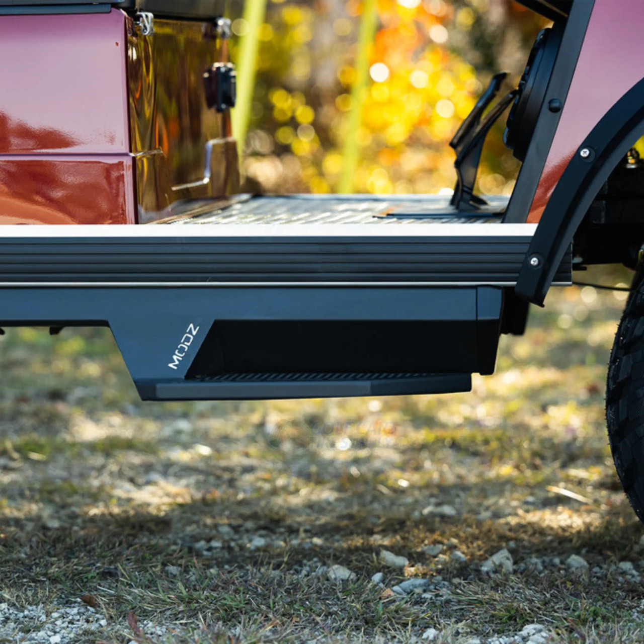 MODZ EZGO TXT Nerf Bar Set BLACK Side Steps | GCTS