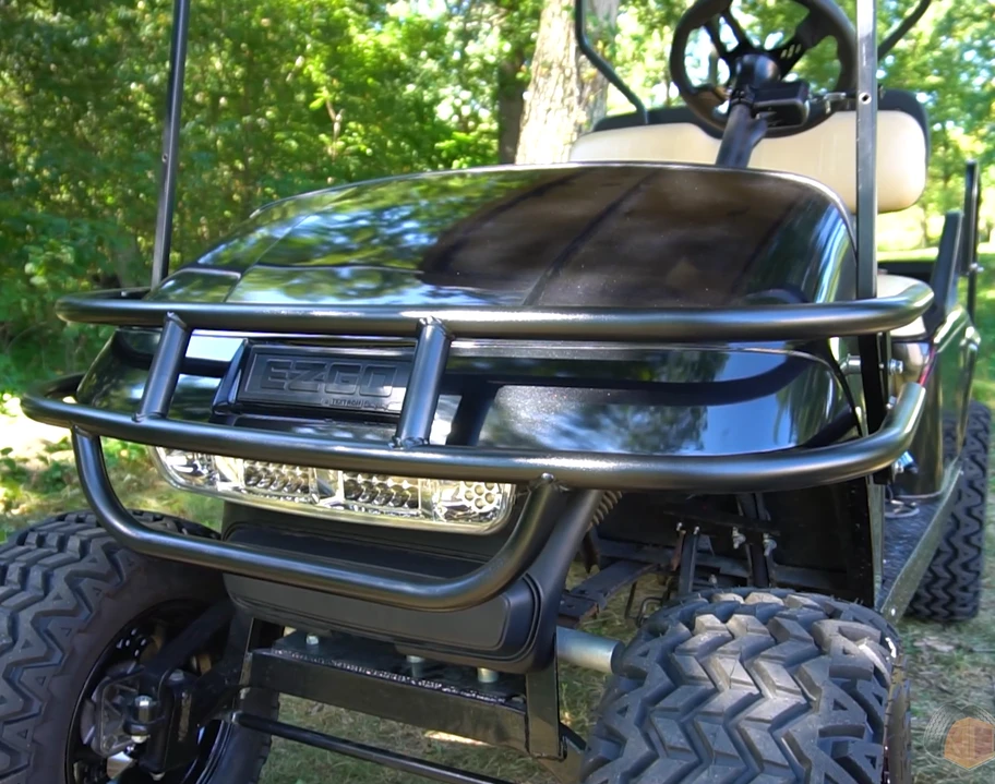 Steeleng Black Powder Coated Brush Guard – Fits EZGO TXT (1996-2013)