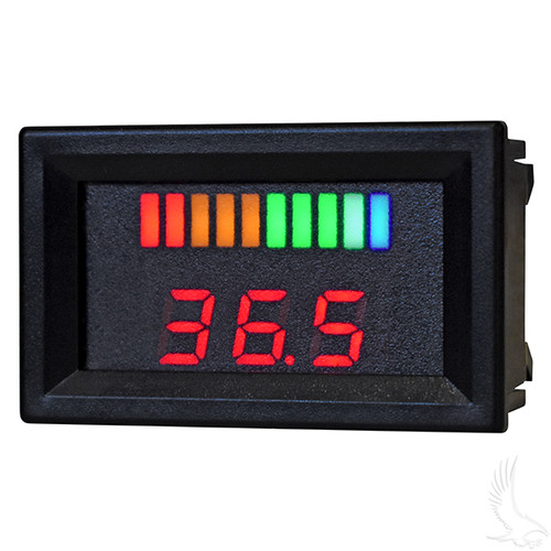 36V Horizontal Digital Voltage Display Charge Meter