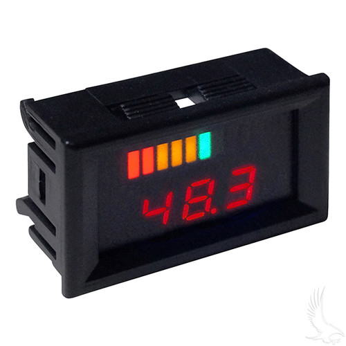 48V Horizontal Digital Voltage Display Charge Meter