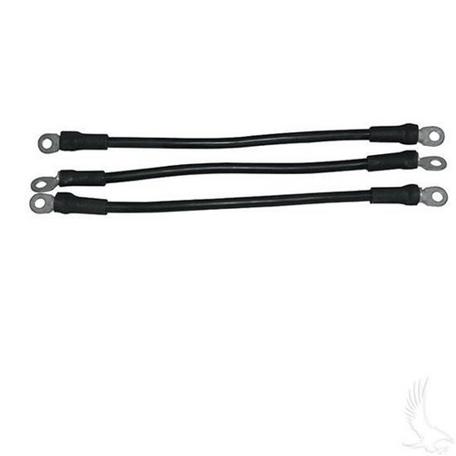 EZGO RXV Battery Cables, Includes (3) 12" (4 gauge)