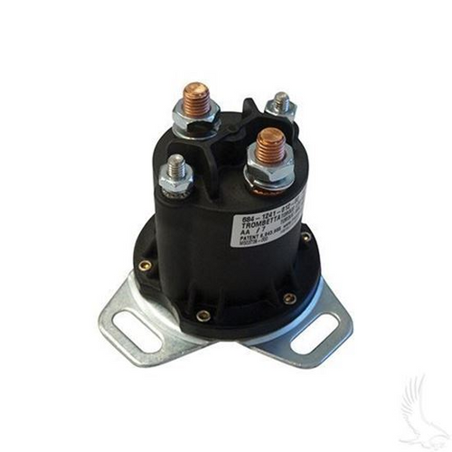 Club Car 12-Volt 4-Terminal Copper Solenoid (For Gas 1984+, Different Footprint)