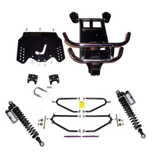 JAKES 4"- 8" Adjustable Heigh Long Travel Lift Kit for EZGO TXT GAS 1994-2001.5 (3-Bolt Steering Column, Gas)