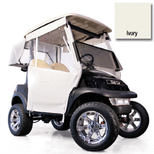 EZGO TXT Ivory 3-sided Track Style Enclosure (Fits 1994.5-Up)