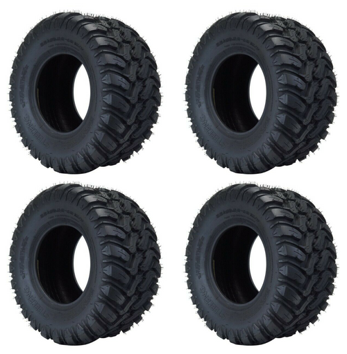 Wanda 22x10.5-10 MUD Terrain "CRAWLER" Golf Cart Tires (Set of 4)