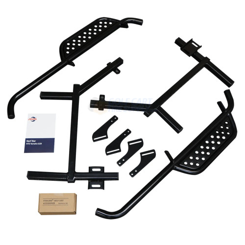 SGC Yamaha G29/ DRIVE Nerf Bars Set - BLACK Running Board (Fits Gas & Electric)