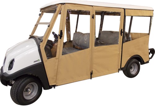 Club Car Transporter Enclosure / Golf Cart Cover - DoorWorks Hinged Hard Door