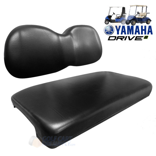 KOZIP Yamaha Drive-2 Front Seat and Backrest OEM Cushion Assembly - BLACK (Fits ALL 2017+)