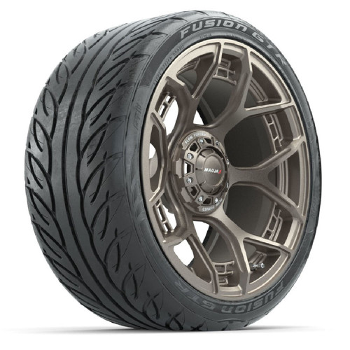 15" MadJax Evolution Bronze Wheels and GTW Fusion 215/40-R15 Tires - Set of 4