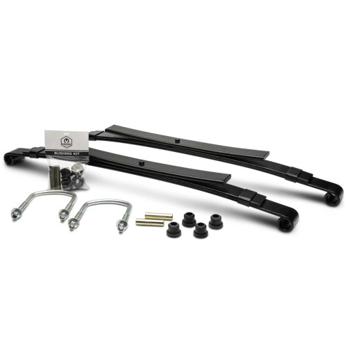 Club Car Tempo Heavy Duty Rear Leaf Springs Kit (w/ Bushings) - Dual Action