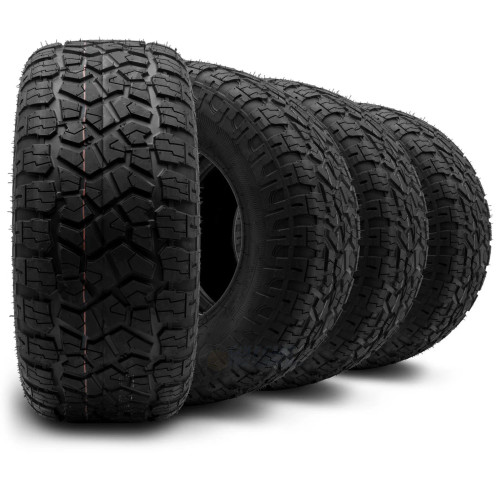 ARISUN X-ARMORY 23x10R12" Hybrid All Terrain Radial DOT Golf Cart Tires (Turf Safe!) - Set of 4