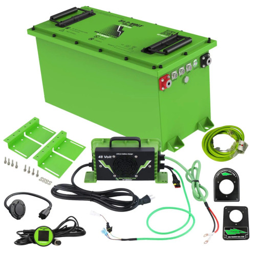 BOLT 48V Lithium Golf Cart Battery 105AH Kit THIN (Drop in Ready, Fits ALL Carts)
