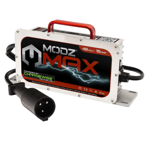 MODZ Club Car Onward 48-Volt Battery Charger w/ Round 3-Pin Plug