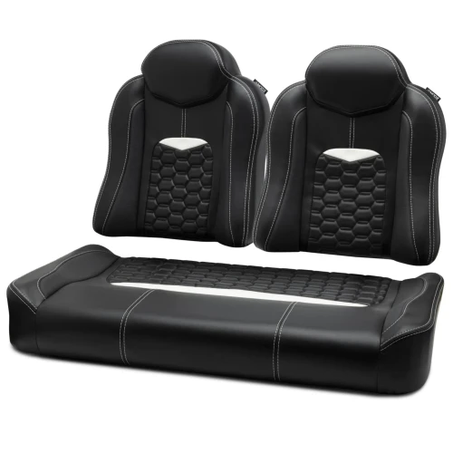 MODZ FS3 EZGO TXT Front Seat Cushion Set Deluxe - BLACK