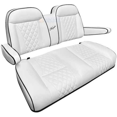 KOZIP Club Car DS Front Seat Cushion Set Deluxe - WHITE